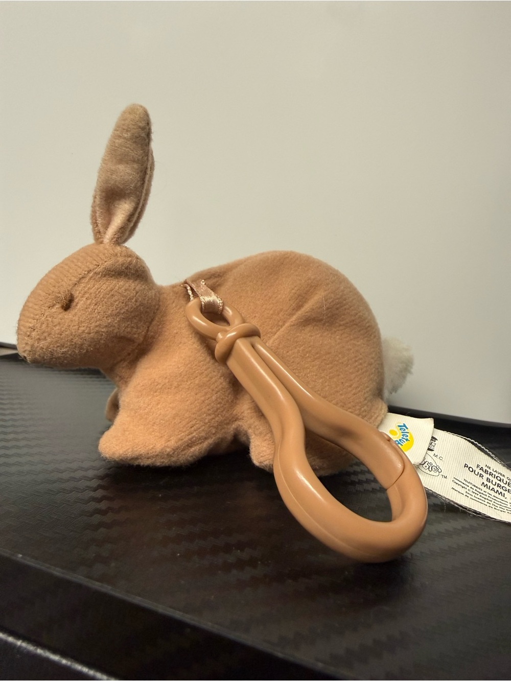 Vintage 1999 Burger King Teletubbies Bunny Plush Clip Keychain